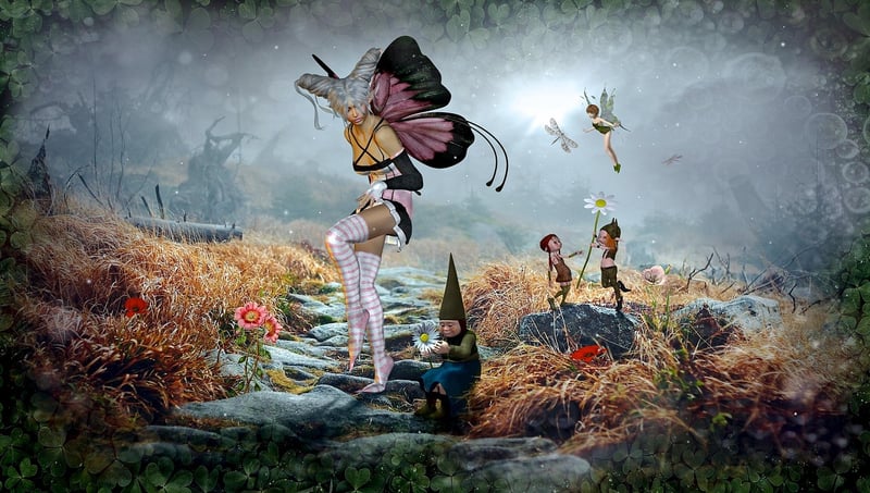 Fairy Figurine in Garden